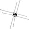 Dweled Parallax 42in LED Flush Mount 3-CCT 2700K-3000K-3500K Set to 3000K in Black FM-731 - alternate 2